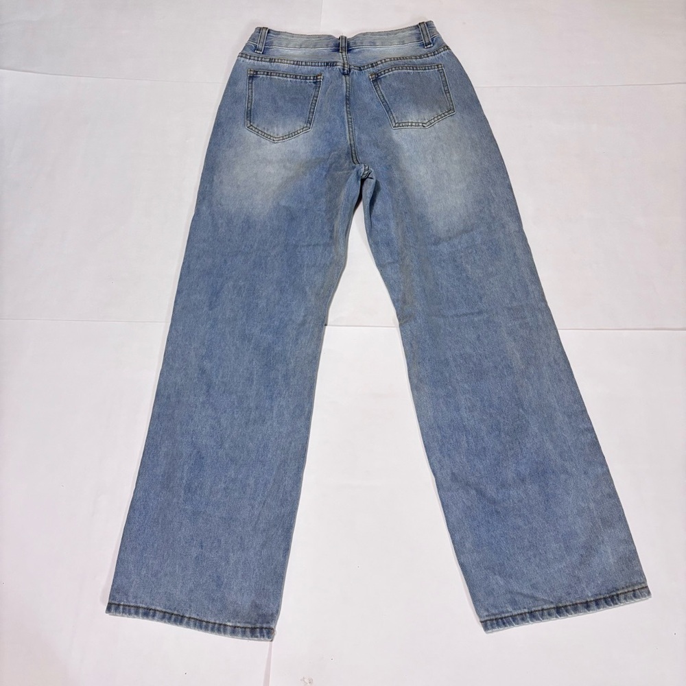 SHEIN Light Blue Distressed Denim Jeans - Picture 7 of 9
